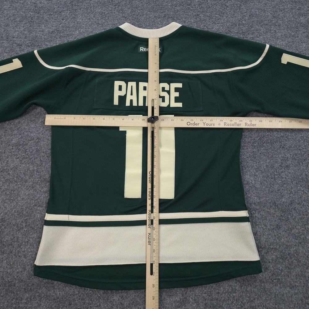 Minnesota Wild Jersey Womens Large Green NHL Ice Hockey Reebok Zach Parise 11 - Picture 9 of 13
